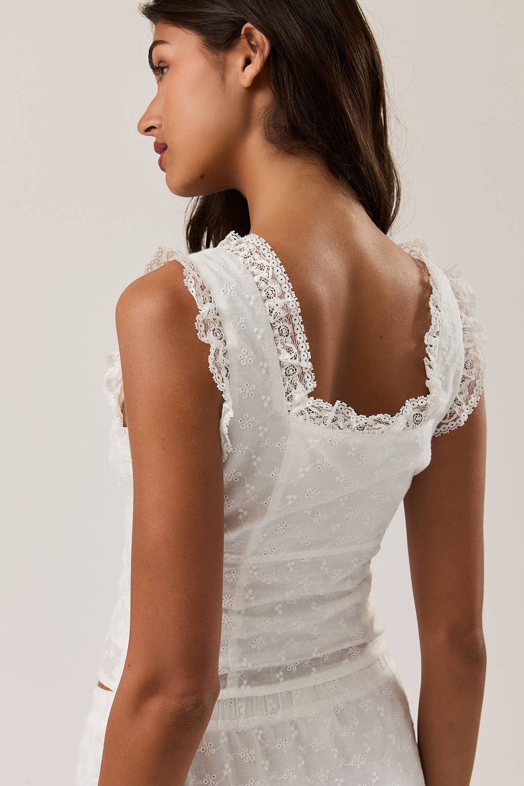 Sleeveless Ruffle Top
