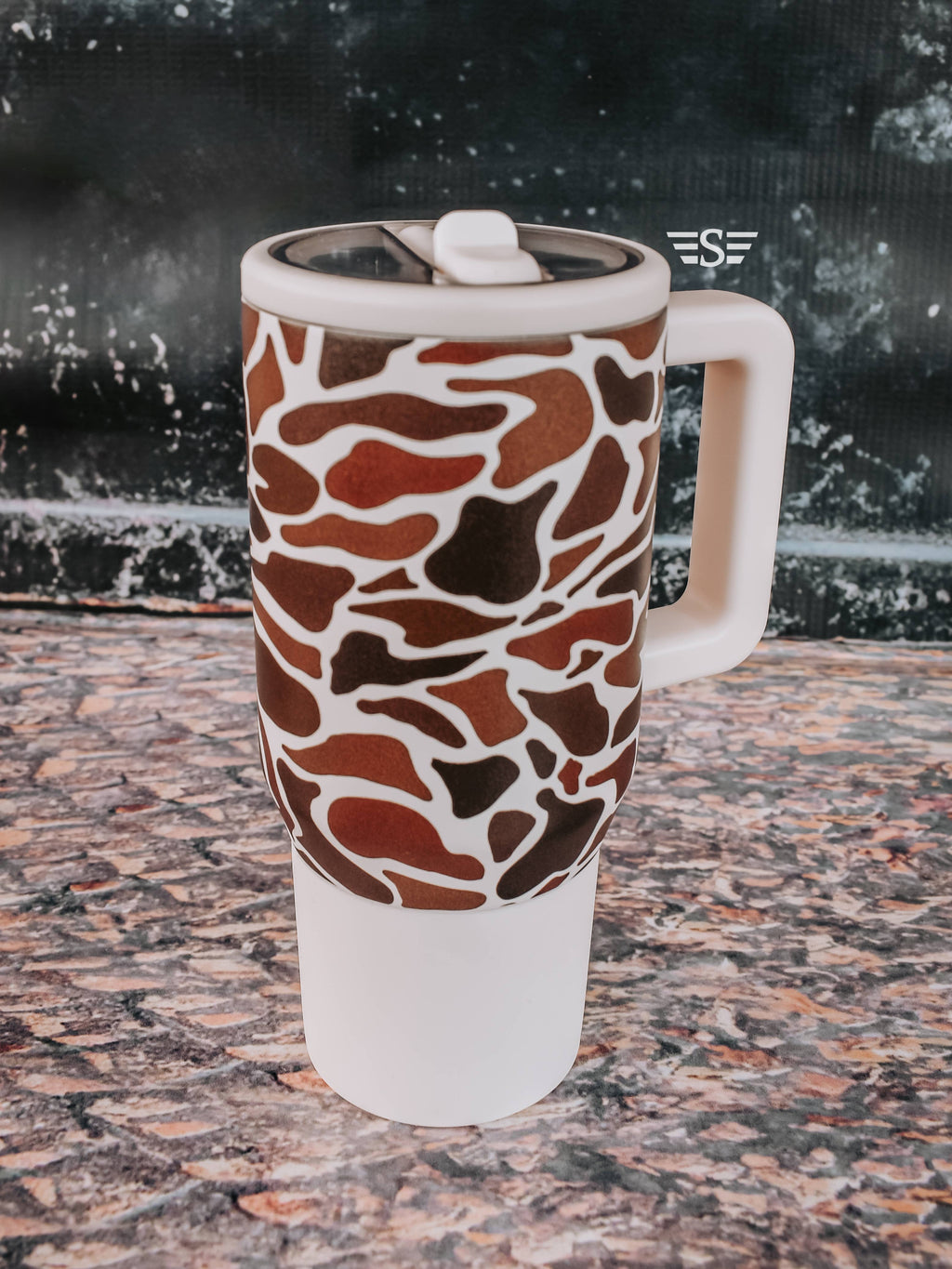 Duck Camo Flip Lid Tumbler