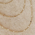 18k Gold Filled 1mm Curb Chain