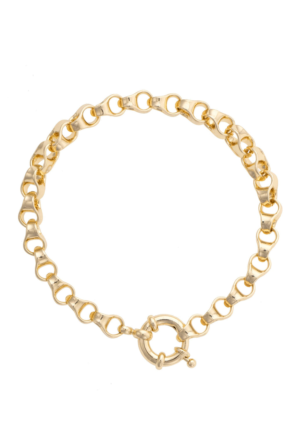 Maggie Link Bracelet in Shiny Gold