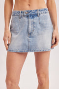 LOW RISE DENIM SKORT