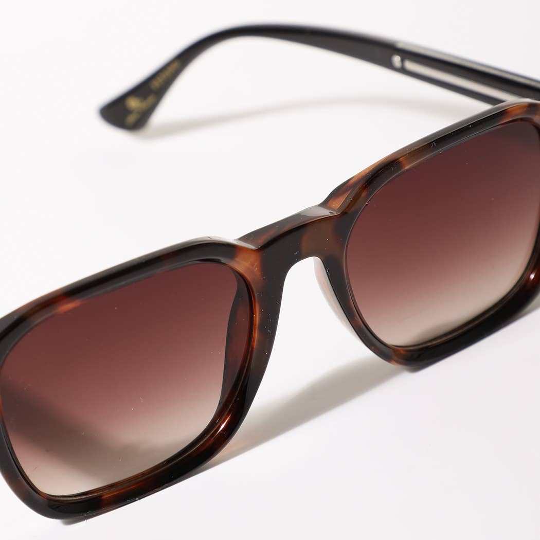 Retro Square Frame Sunglasses