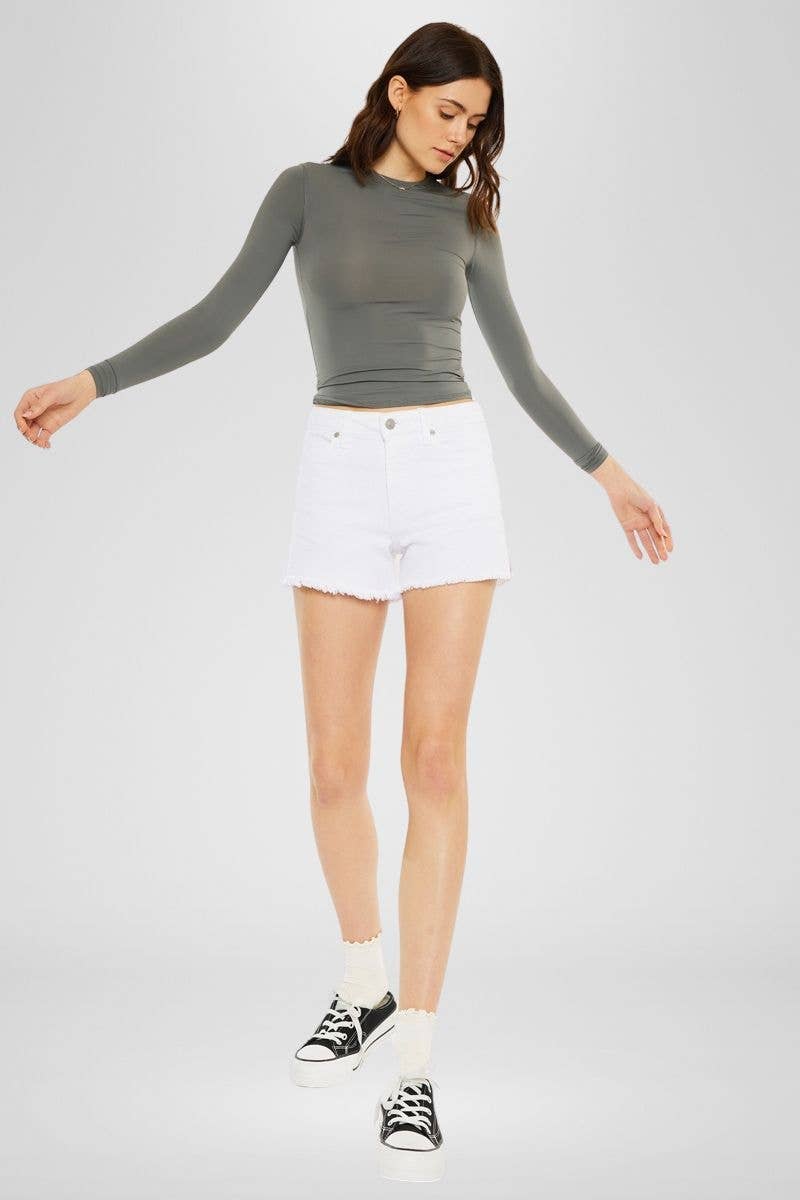 KanCan Mom High Rise Denim Short