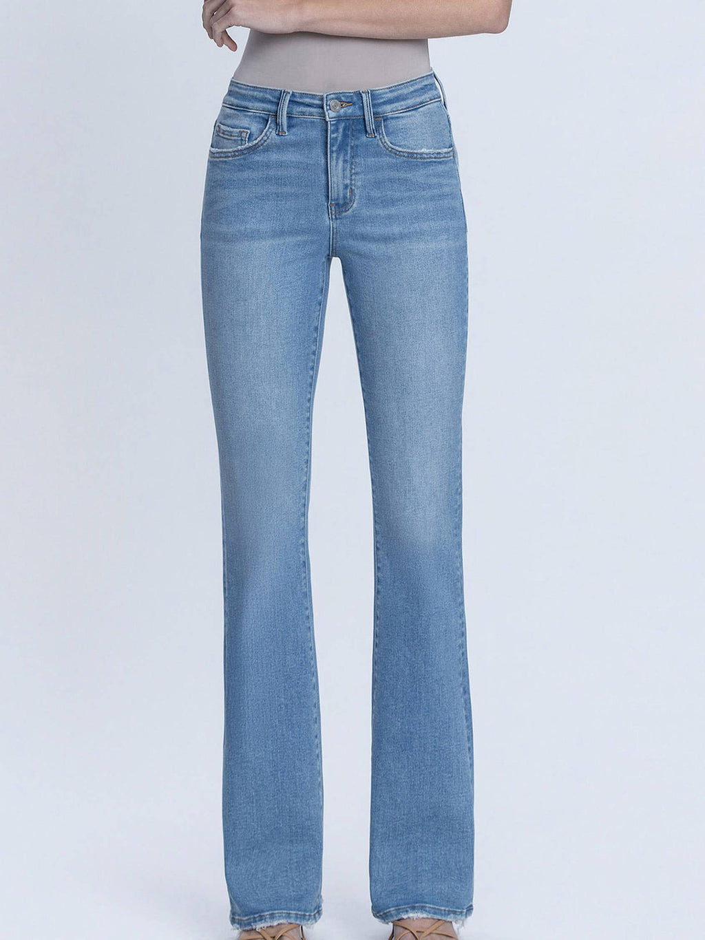 Vervet HIGH RISE FULL LENGTH MEDIUM LIGHT BOOTCUT JEANS