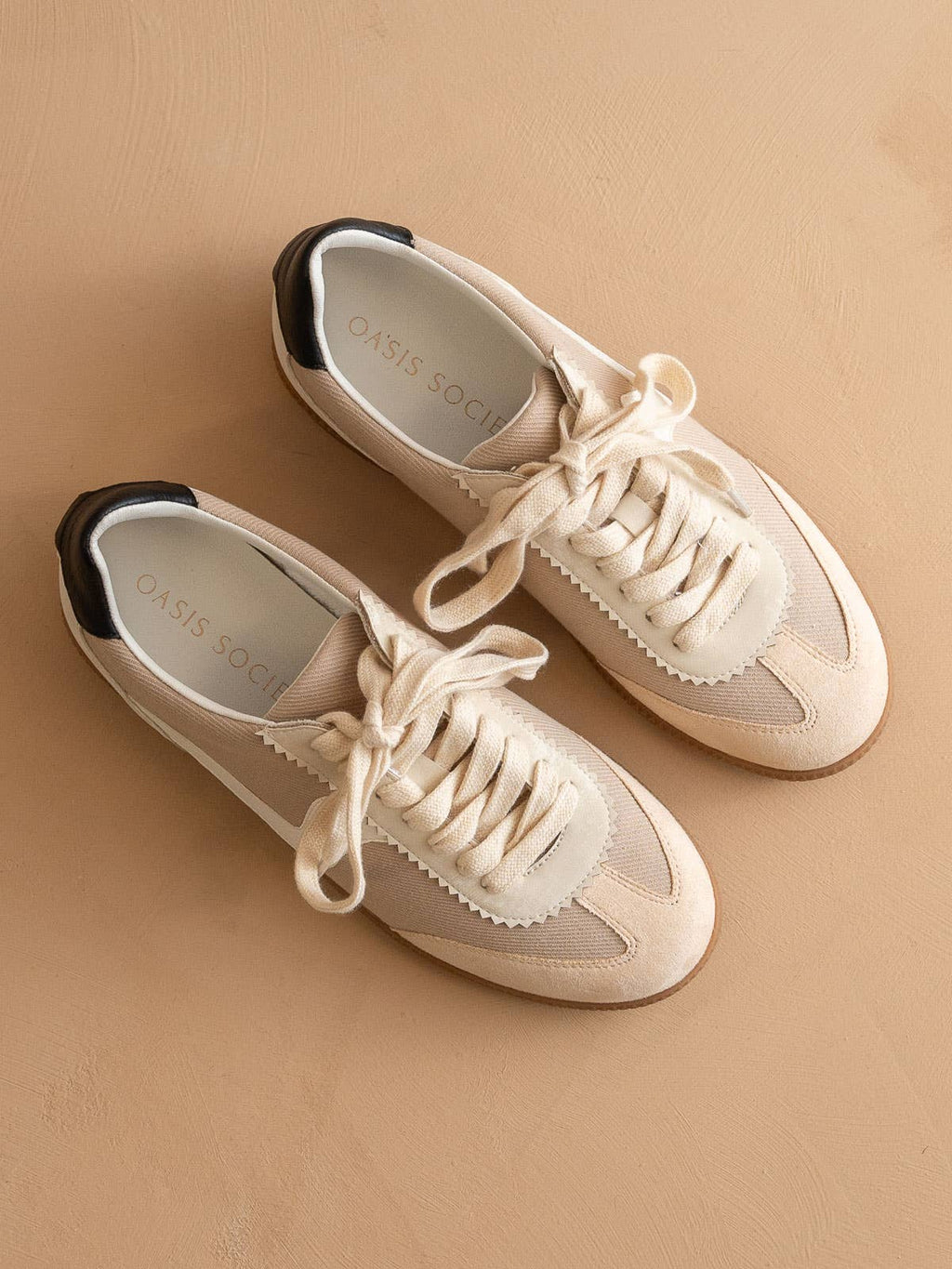 OASIS SOCIETY The Kyla | Almond Classic Low Top Sneakers
