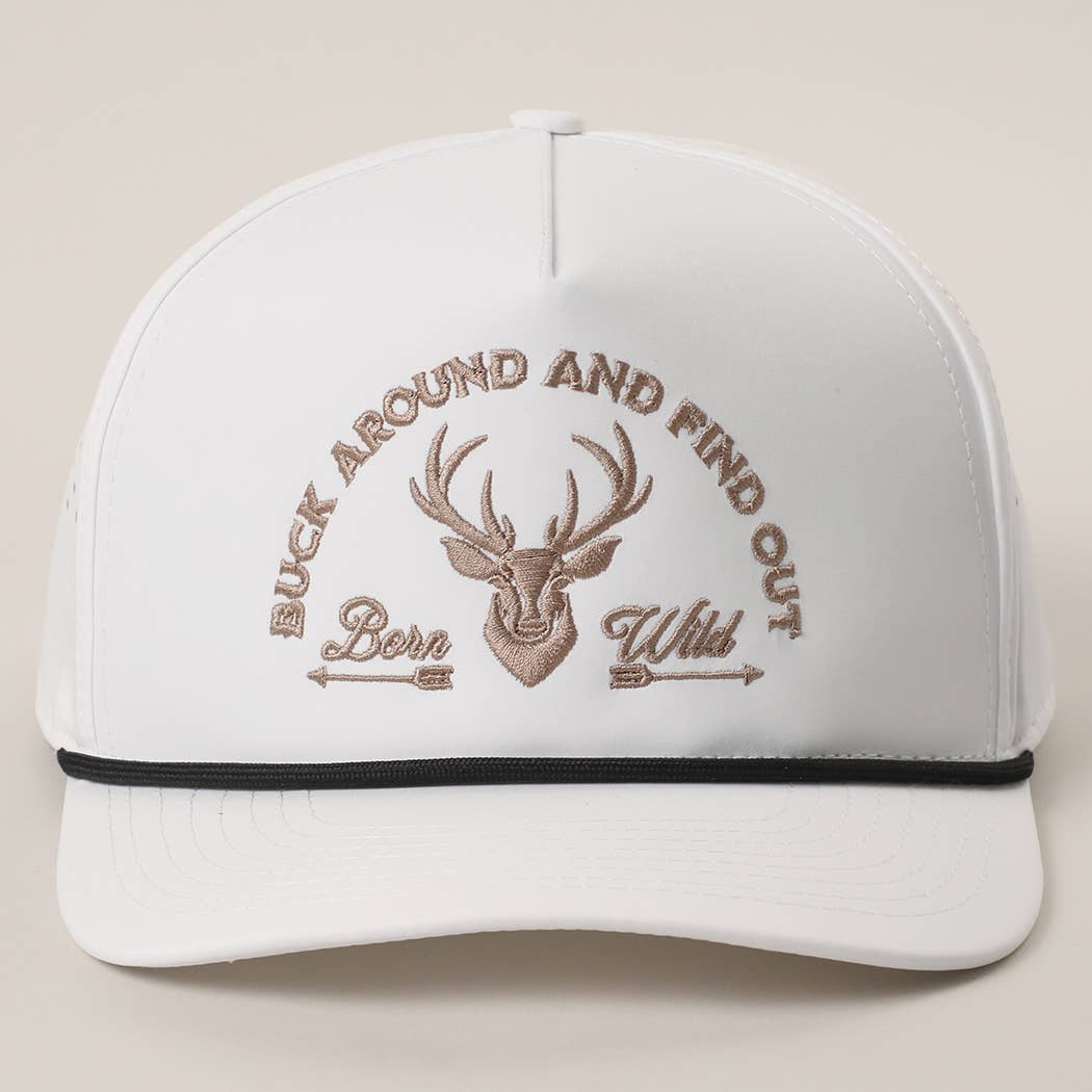 Buck Around And Find Out Embroidered Premium Trucker Hat