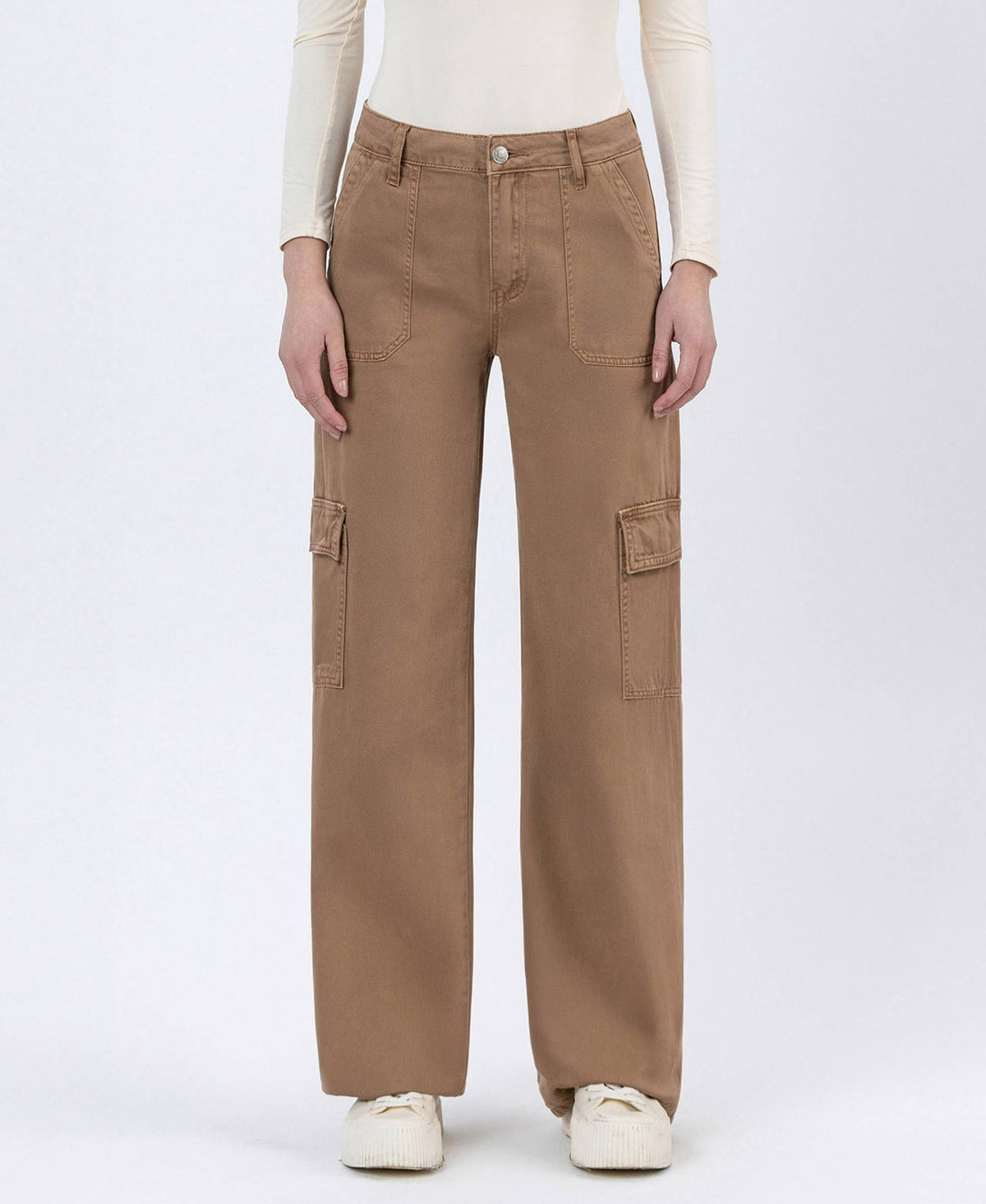 HighRise Utility Cargo Wide leg Jeans