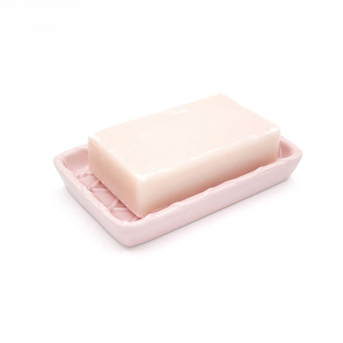 8 OAK LANE Pink Textured Soap Dish