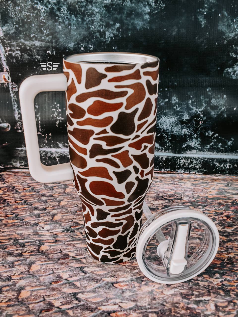 Duck Camo Flip Lid Tumbler