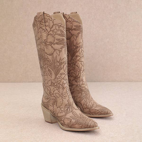 Floral Western Boot