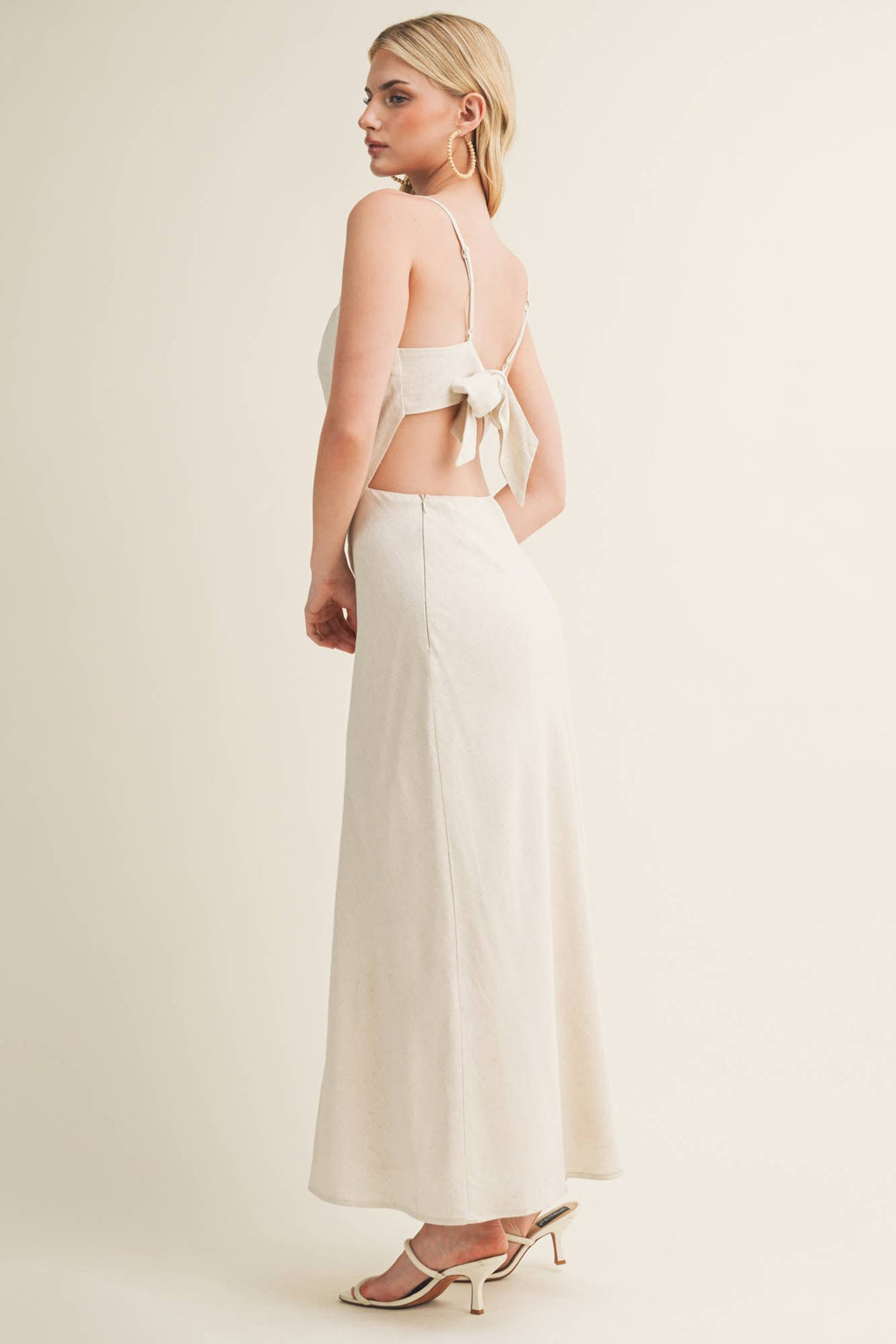Square Neck Handkerchief Hem Top Dress