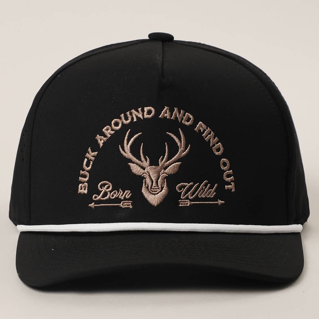 Buck Around And Find Out Embroidered Premium Trucker Hat