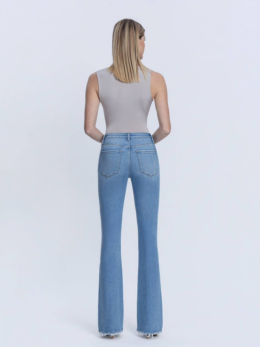 Vervet HIGH RISE FULL LENGTH MEDIUM LIGHT BOOTCUT JEANS