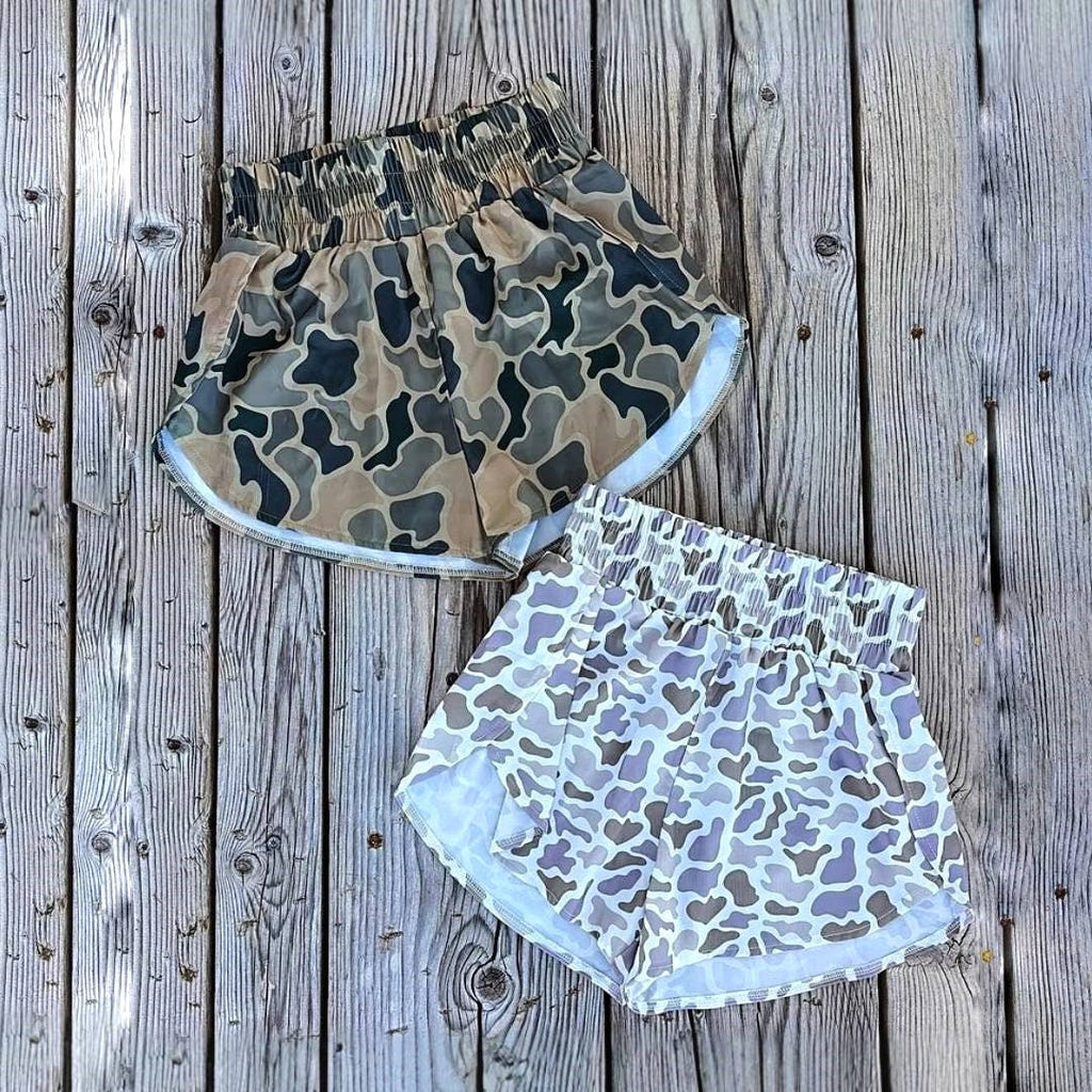 Elasticated Camouflage Digital Print Shorts