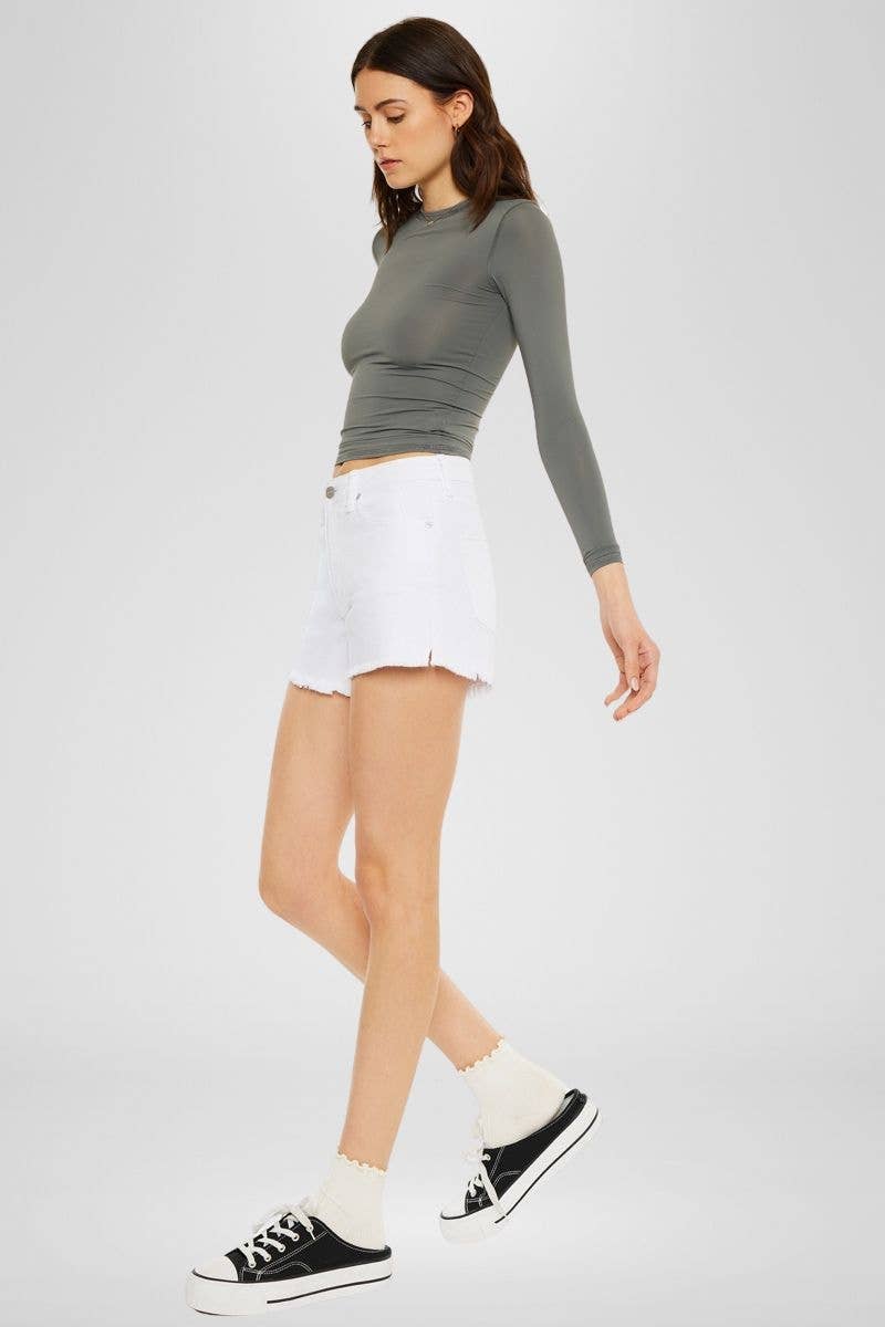 KanCan Mom High Rise Denim Short