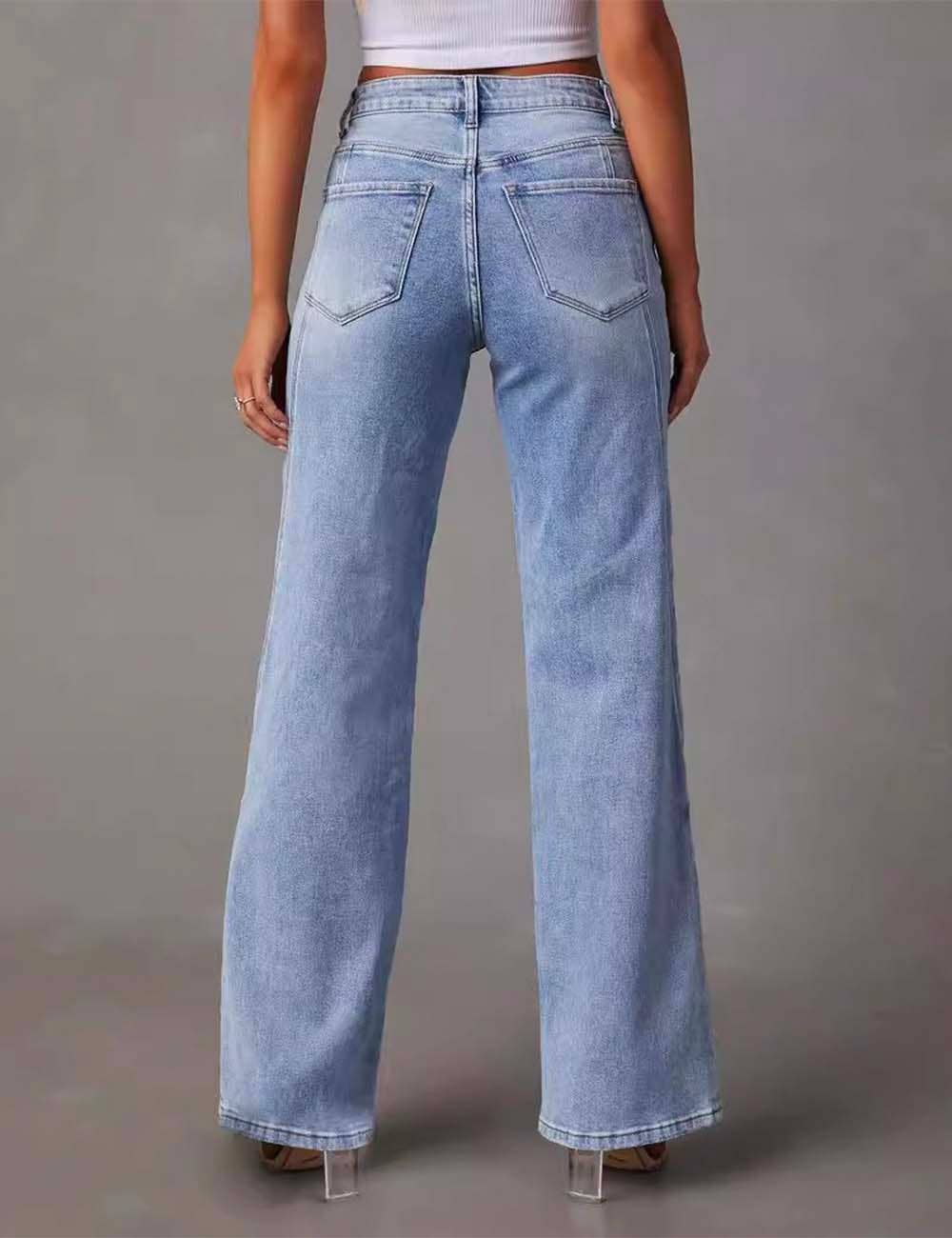 Straight Leg Denim Jean