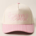 Boatin & Floatin Embroidered Seersucker Brim Trucker Hat