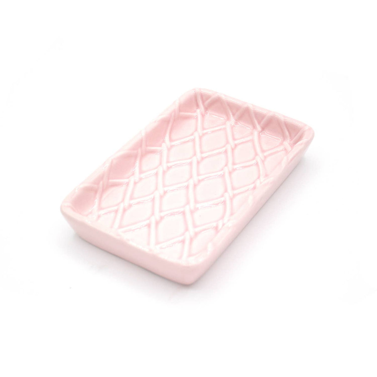 8 OAK LANE Pink Textured Soap Dish