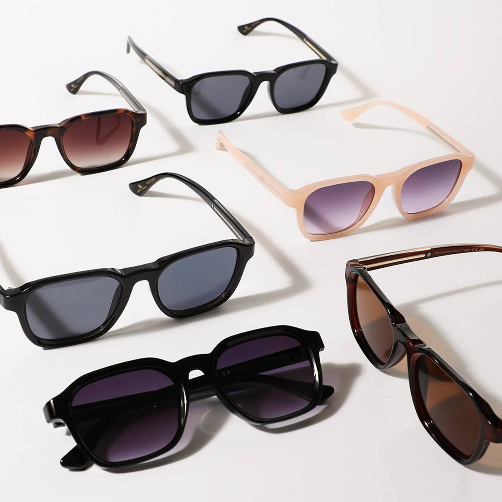 Retro Square Frame Sunglasses