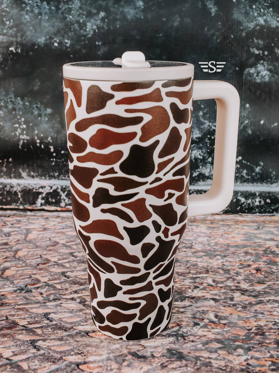 Duck Camo Flip Lid Tumbler
