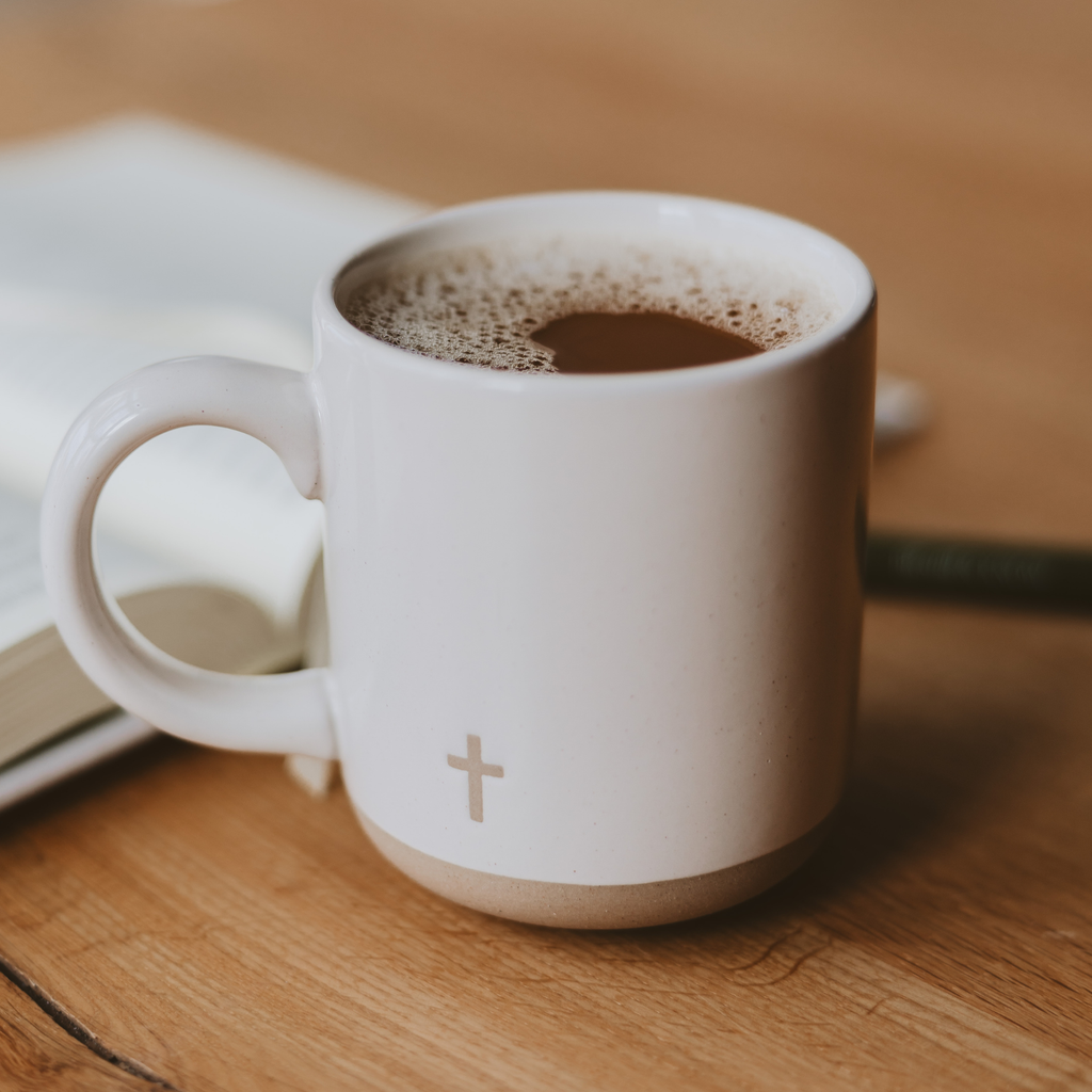SWEET WATER Cross Stoneware Coffee Mug - Home Decor & Gifts