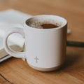 SWEET WATER Cross Stoneware Coffee Mug - Home Decor & Gifts