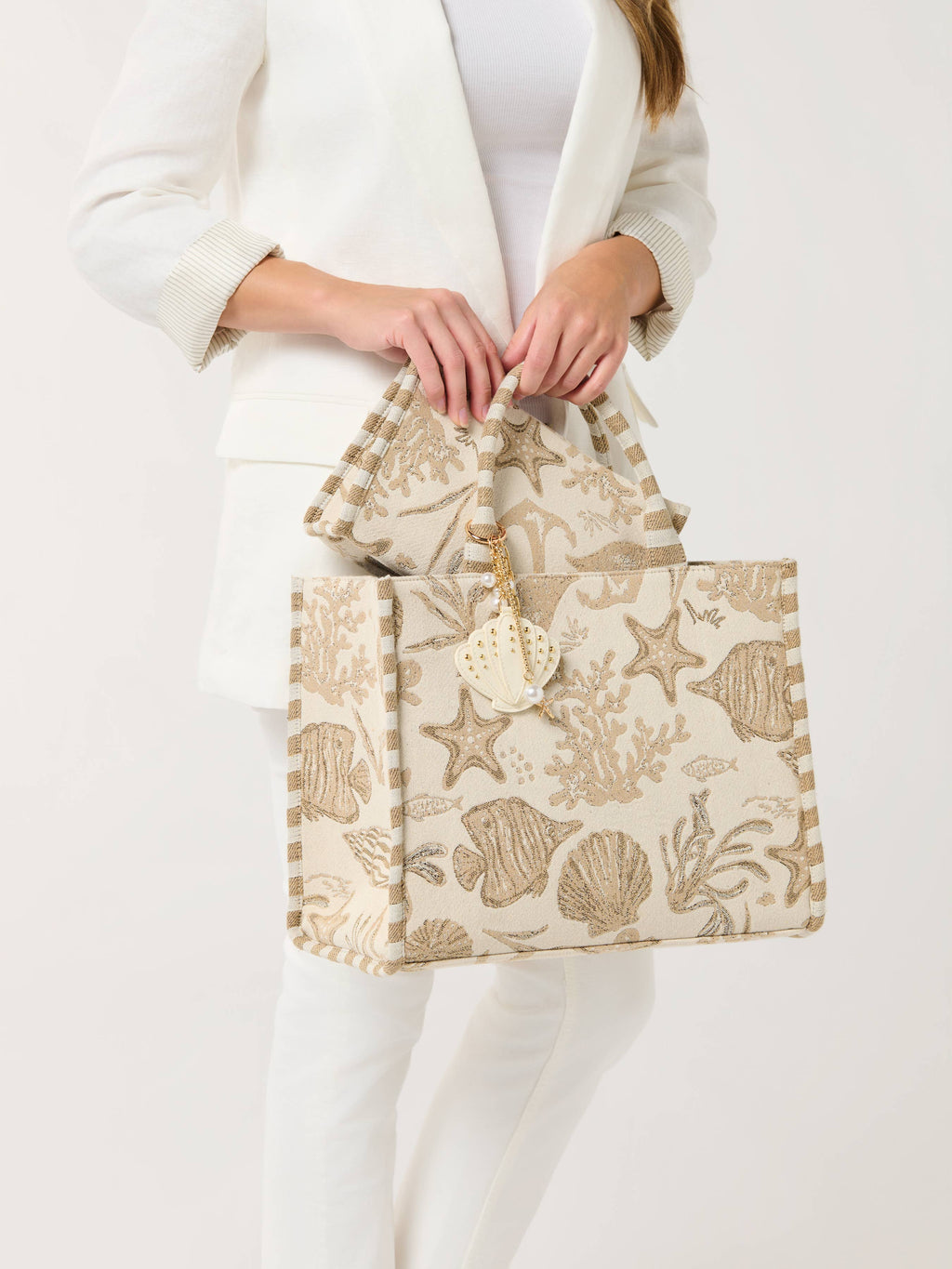 Coastal Jacquard Tote