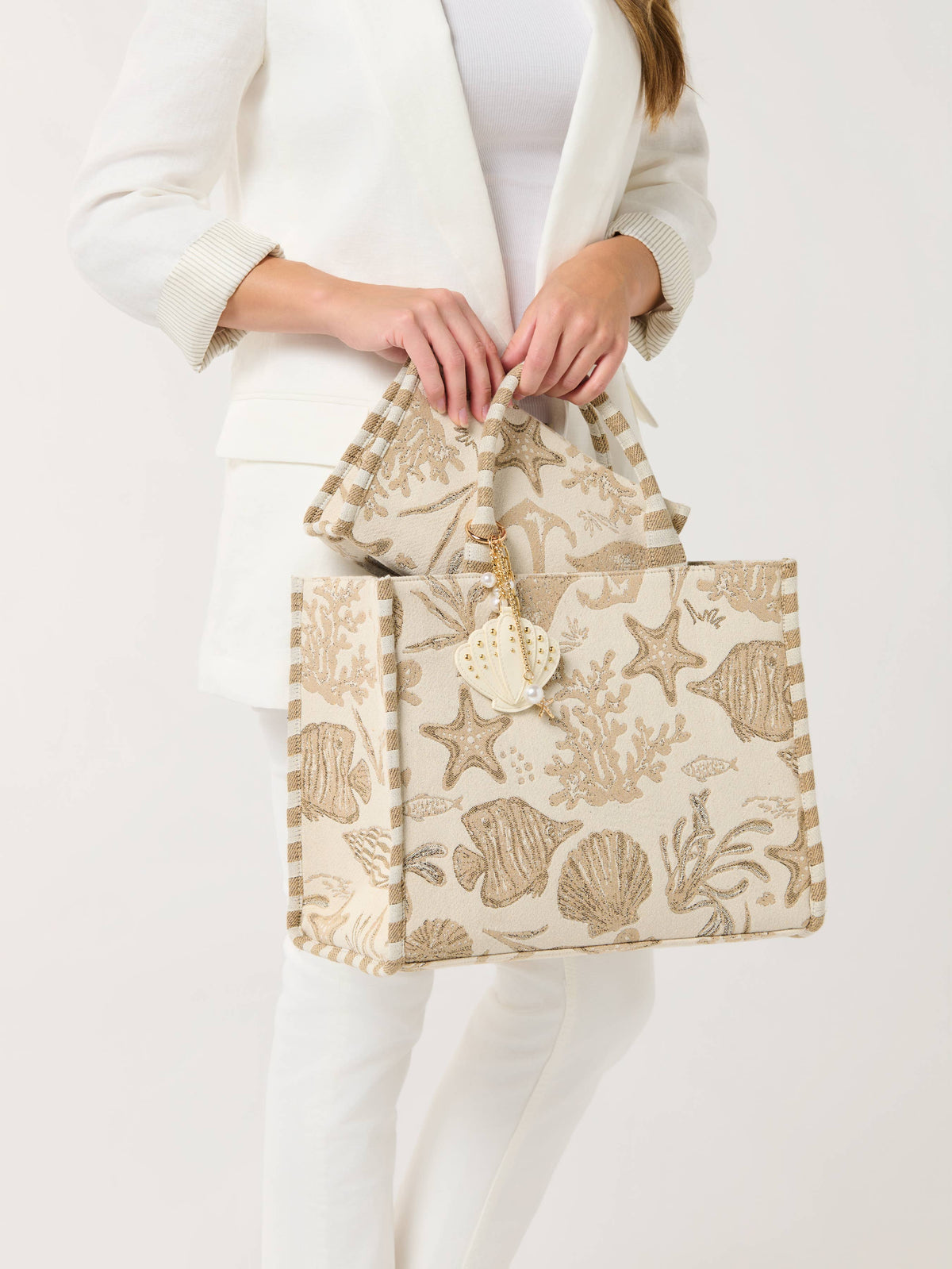Coastal Jacquard Tote