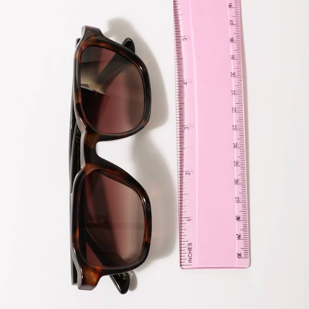 Retro Square Frame Sunglasses