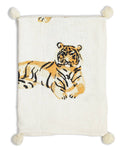 Regal Tiger Luxe Throw   Natural/Multi   50x60