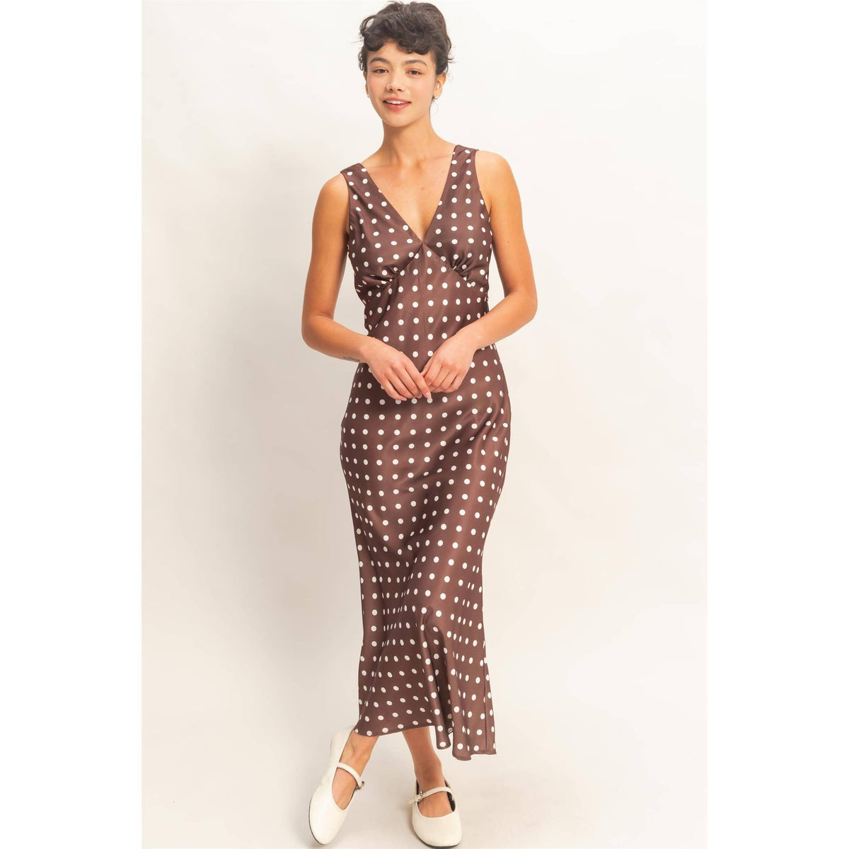 Polka Dot Maxi Dress
