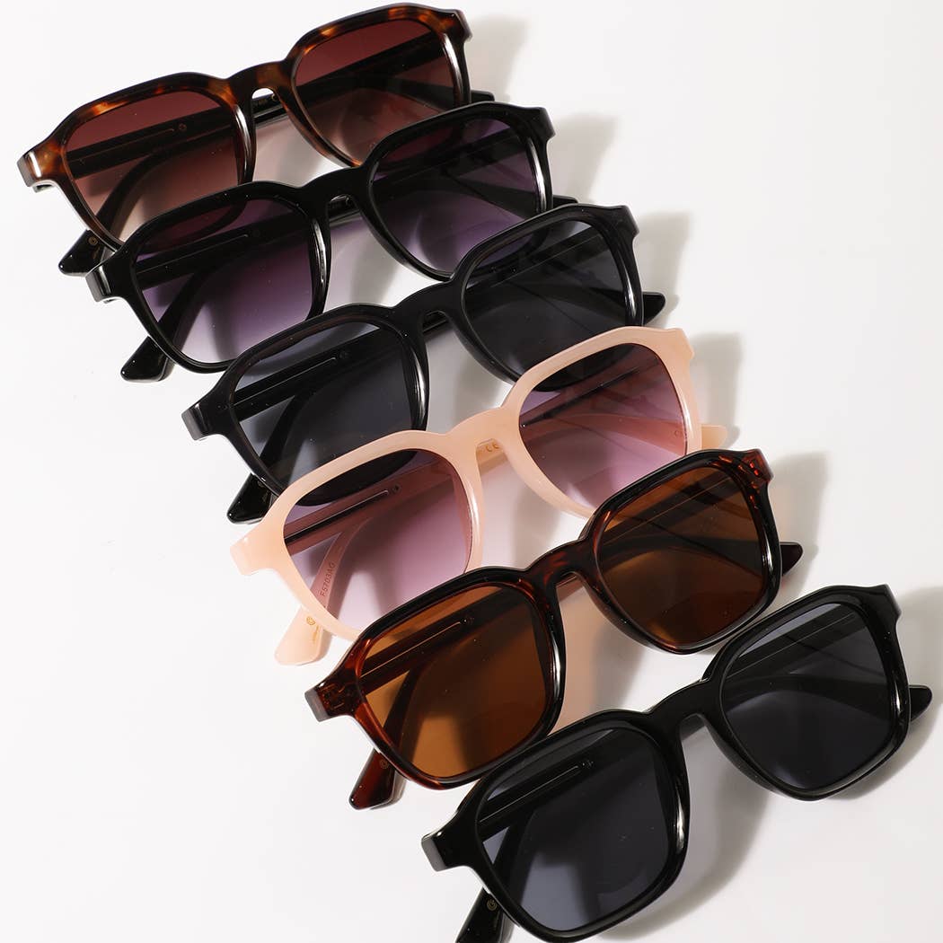 Retro Square Frame Sunglasses