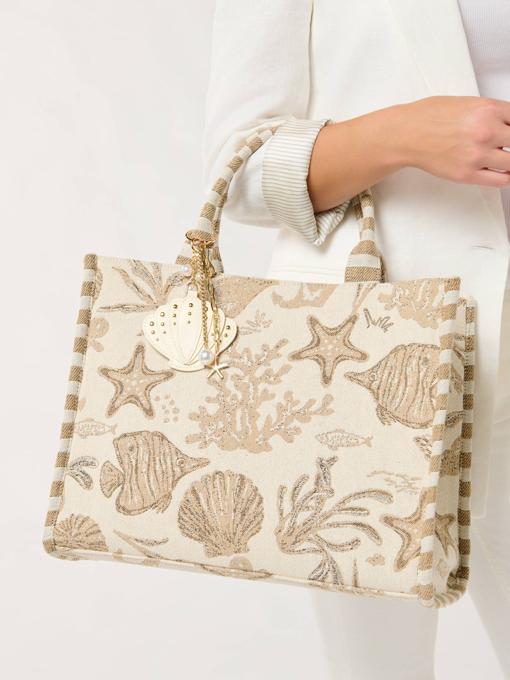 Coastal Jacquard Tote