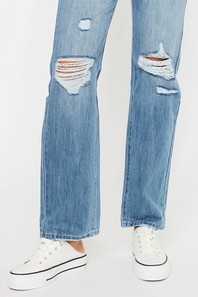 KanCan HIGH RISE 90’S STRAIGHT JEANS