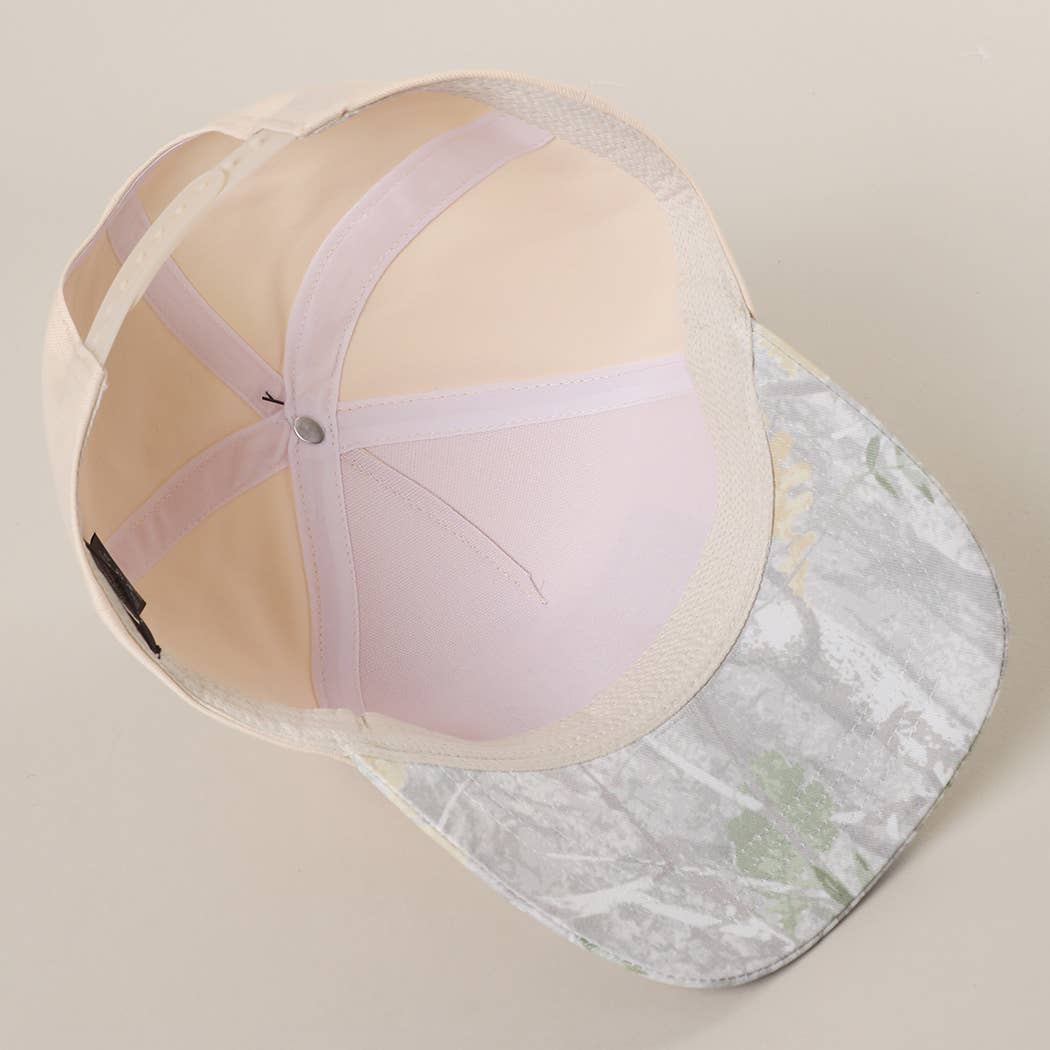 Howdy Darlin' Embroidered Patch Camo Brim Trucker Hat