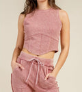 Knit Top and Flare Pant Set