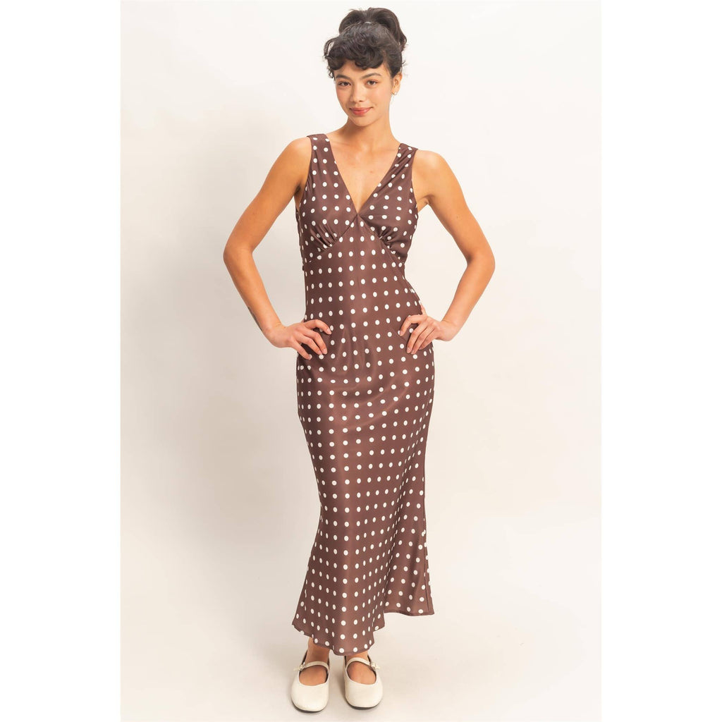 Polka Dot Maxi Dress