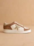OASIS SOCIETY The Liberty | Camel Glitter Star Sneaker