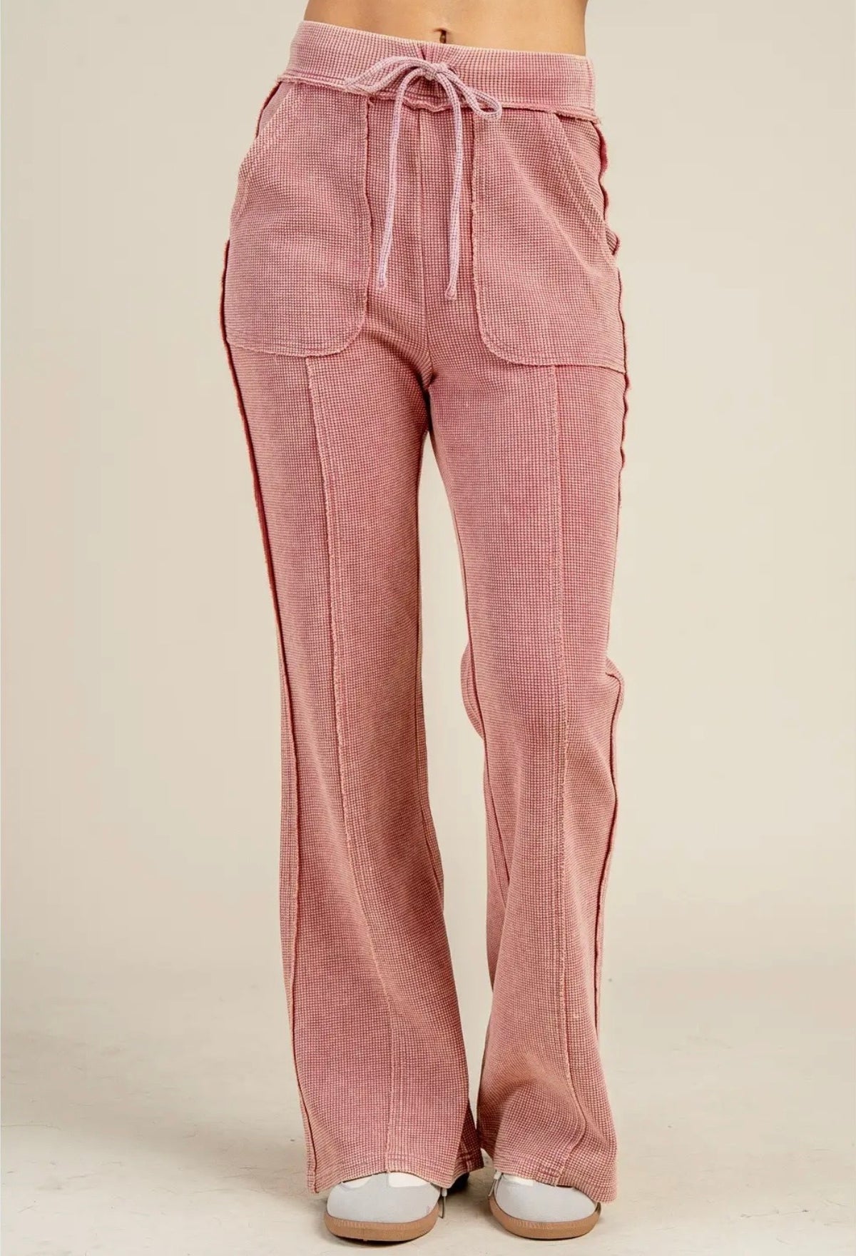 Knit Top and Flare Pant Set