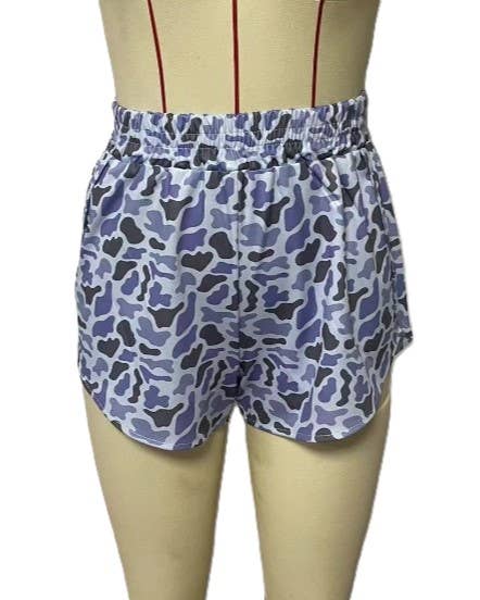 Elasticated Camouflage Digital Print Shorts
