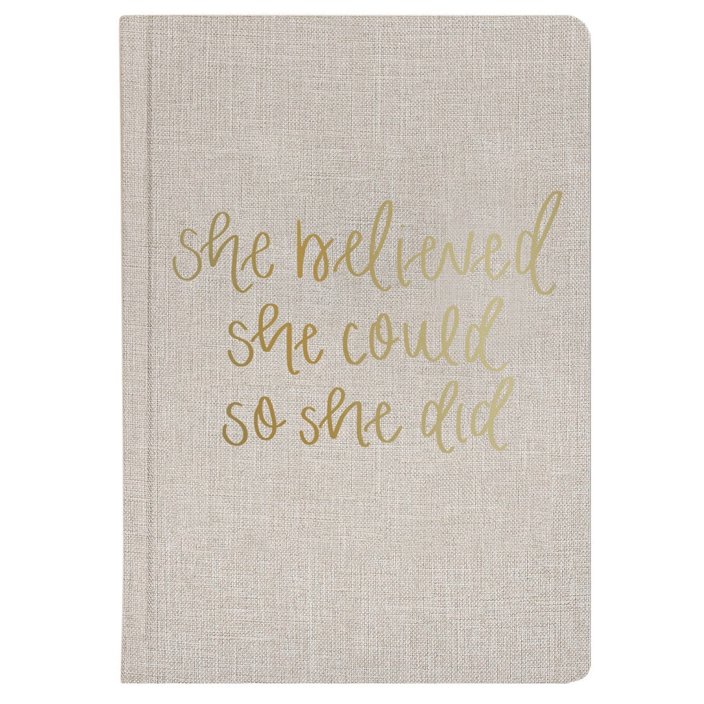 SWEET WATER She Believed She Could Fabric Journal