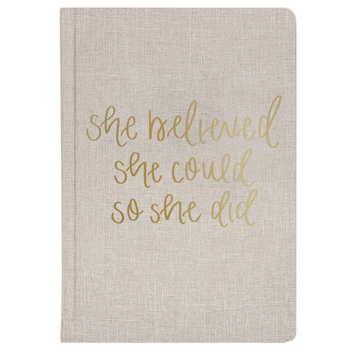 SWEET WATER She Believed She Could Fabric Journal