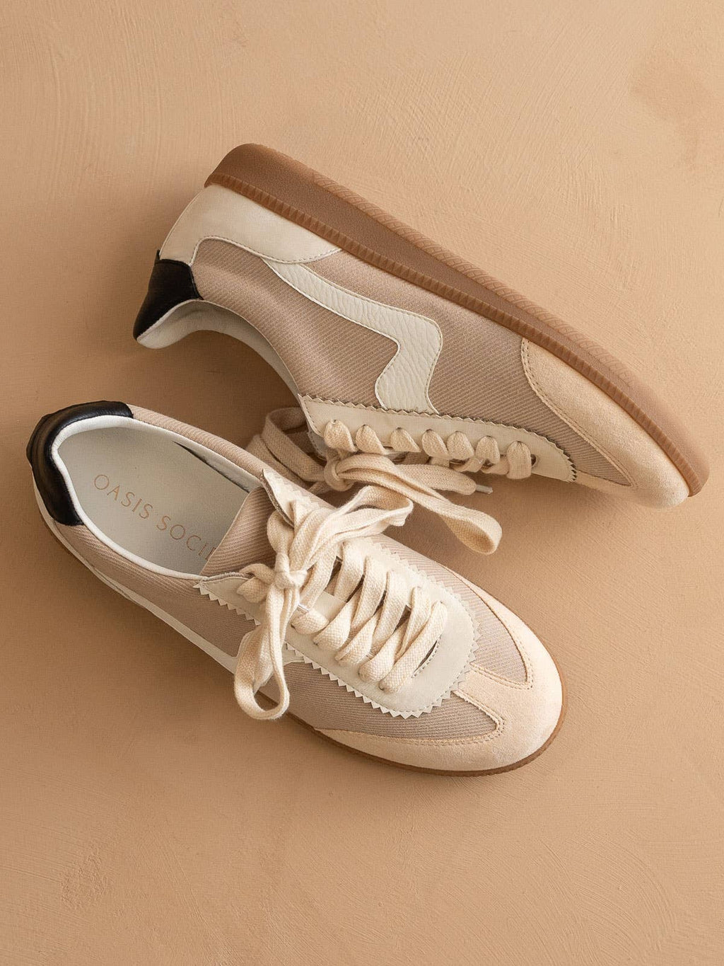 OASIS SOCIETY The Kyla | Almond Classic Low Top Sneakers