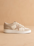 OASIS SOCIETY The Liberty Beige | Glitter Star Sneaker