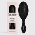 KITSCH Recycled Plastic Wet/Dry Brush- Black