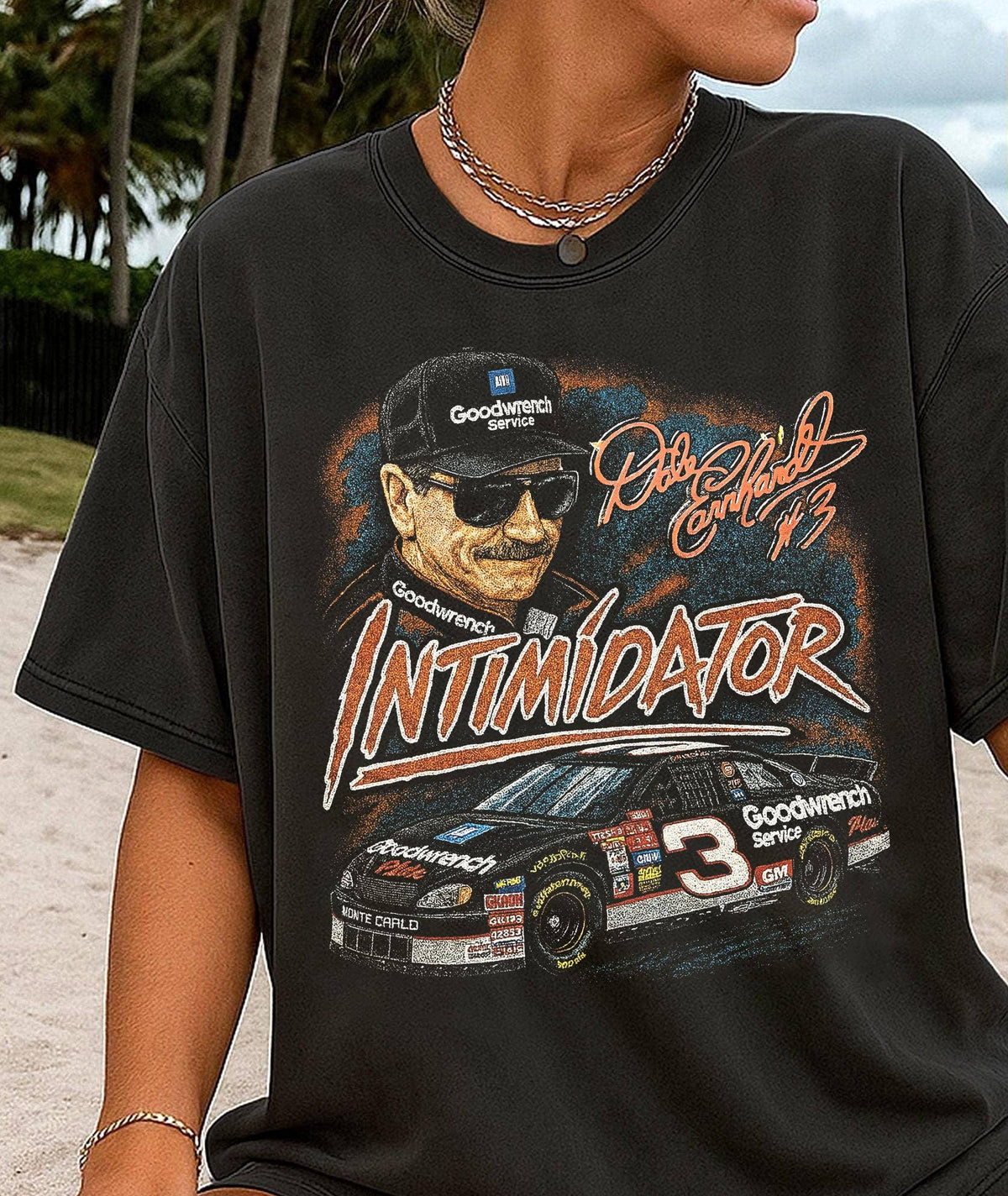 Dale Earnhardt Intimidator 90S Retro T-Shirt