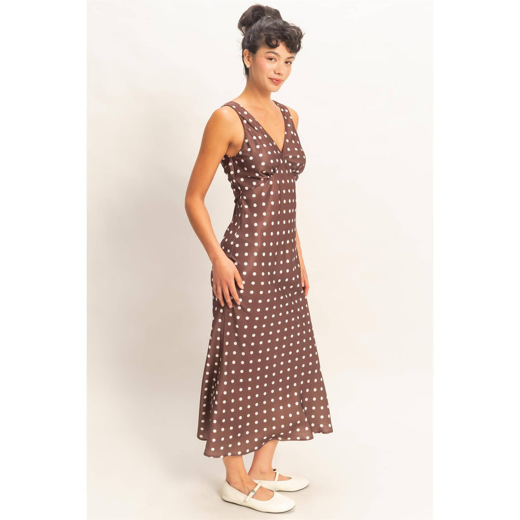 Polka Dot Maxi Dress