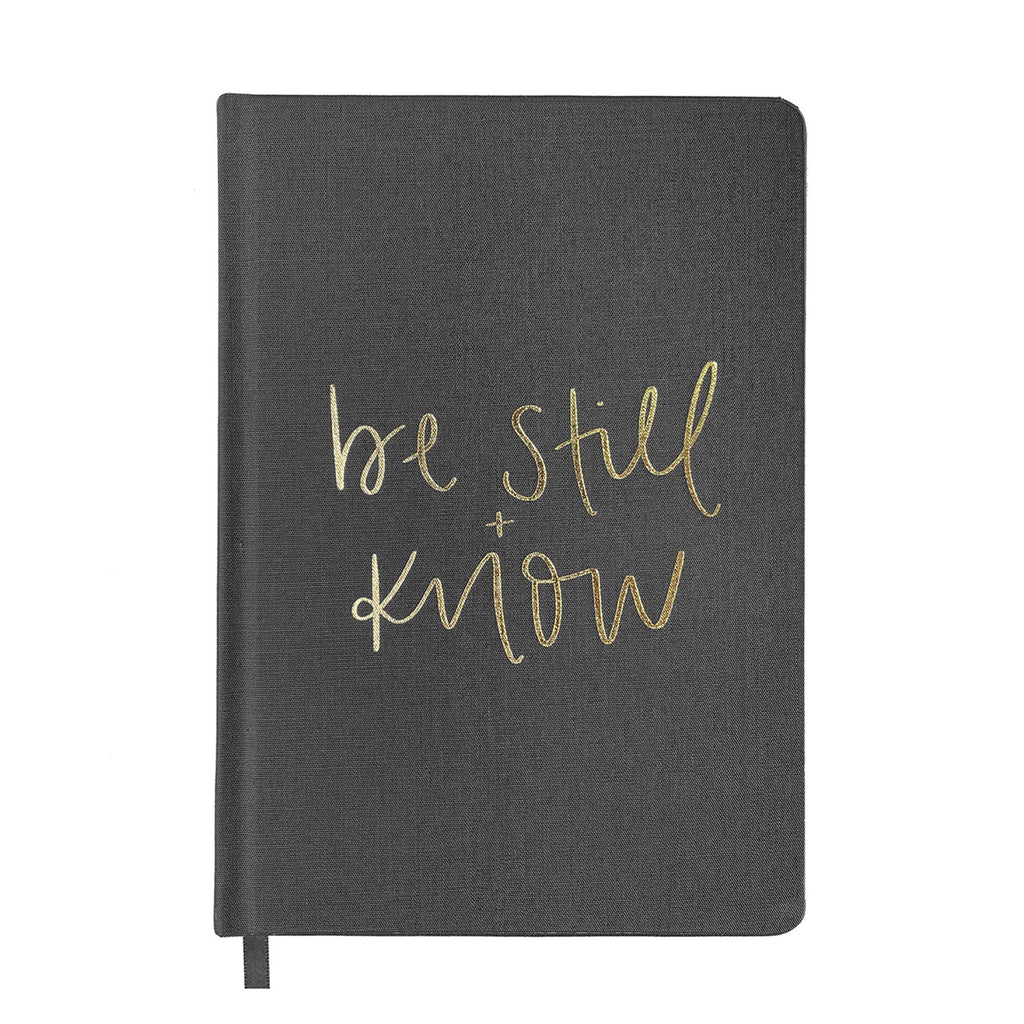 SWEET WATER Be Still and Know Fabric Journal - Home Decor & Gifts