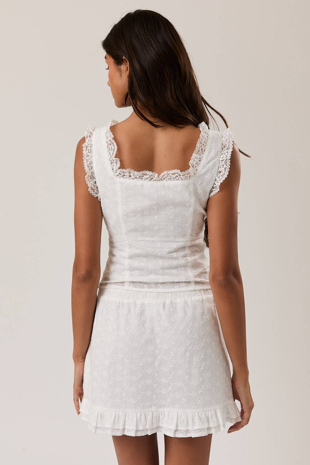 Sleeveless Ruffle Top