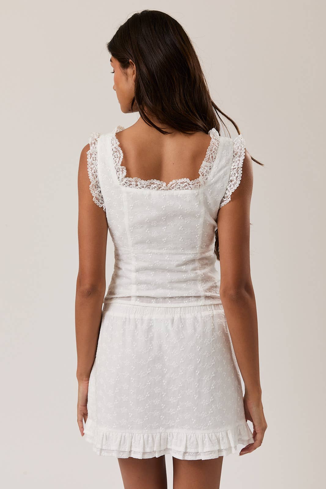 Sleeveless Ruffle Top
